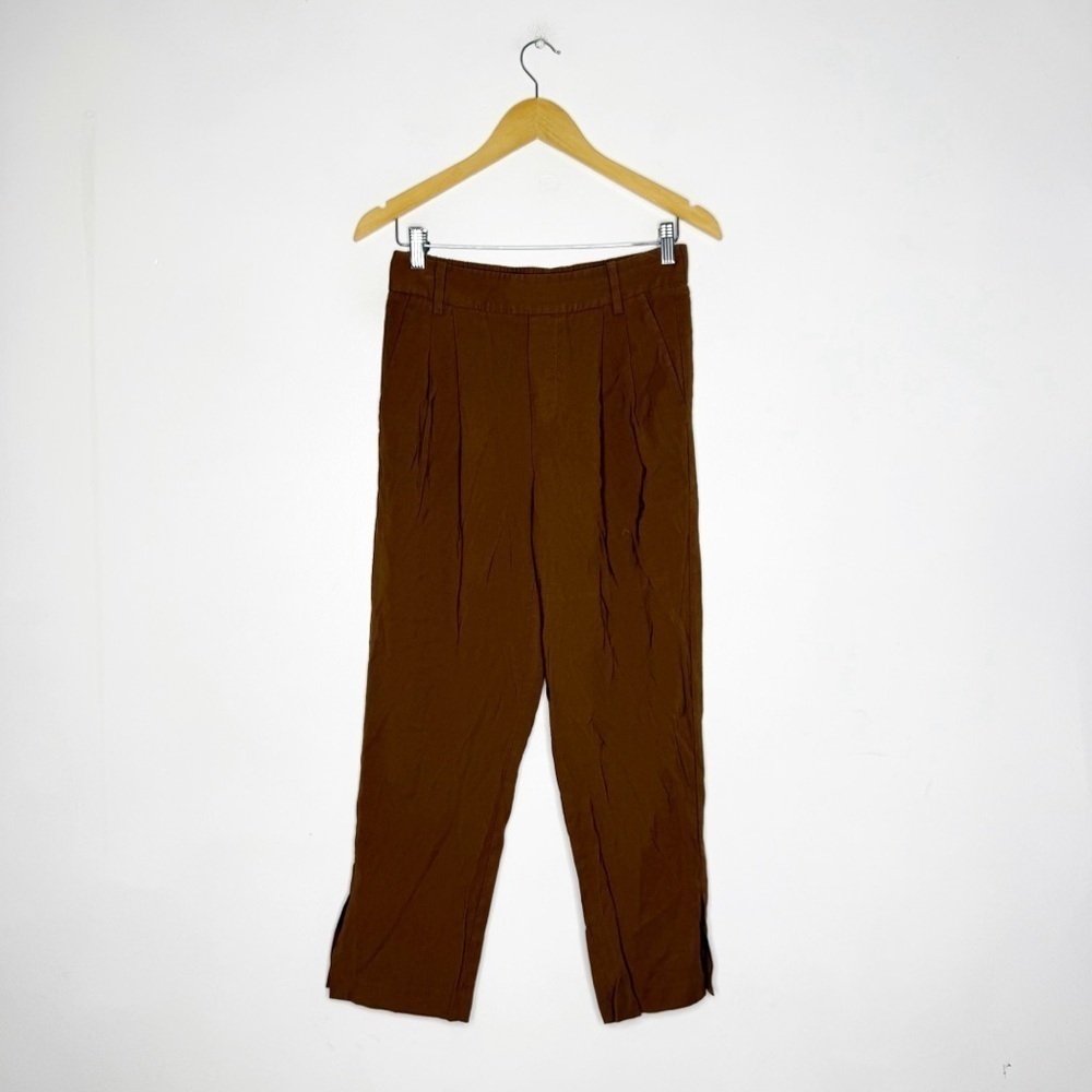 Vince Stove Pipe Pull On Pant Size Small Dark Wheat Straight Leg